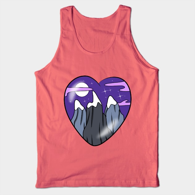 Mountain heart Tank Top by MelanieJeyakkumar